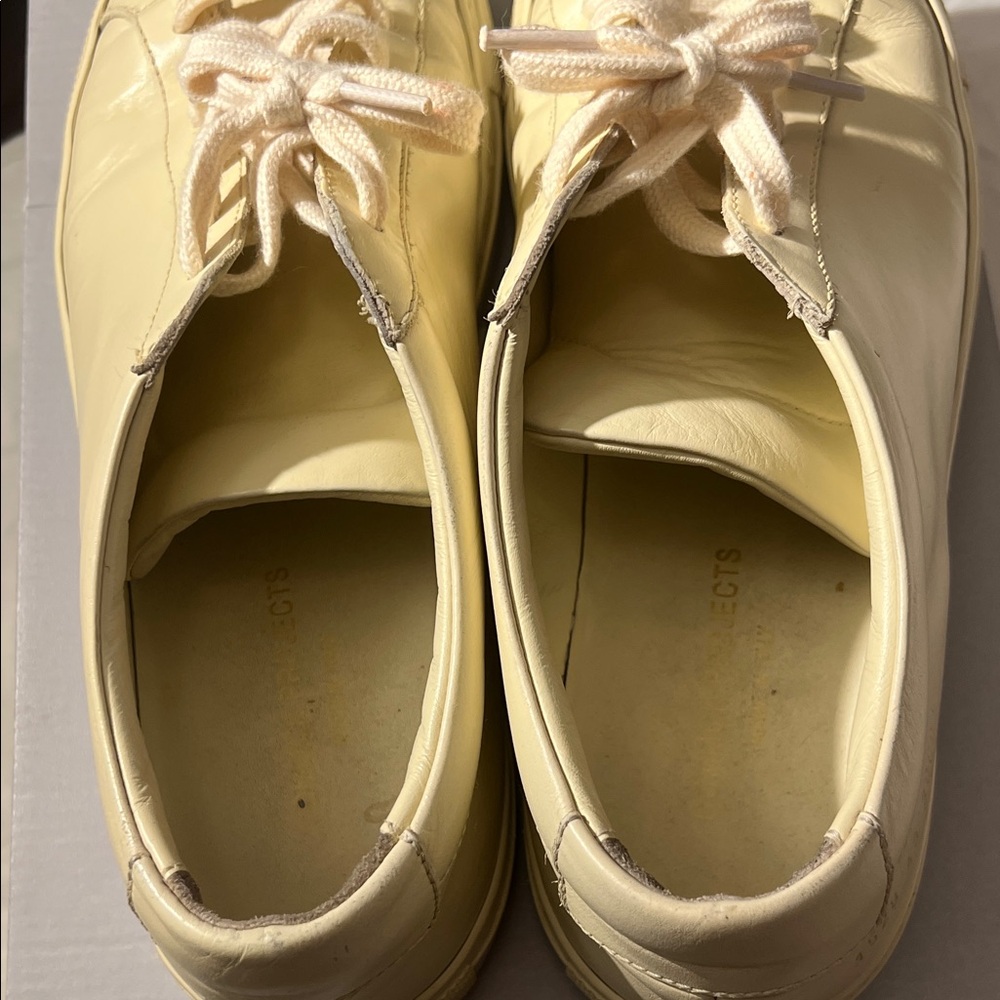 Common projects Cream Leather Sneakers - Picture 5 of 10